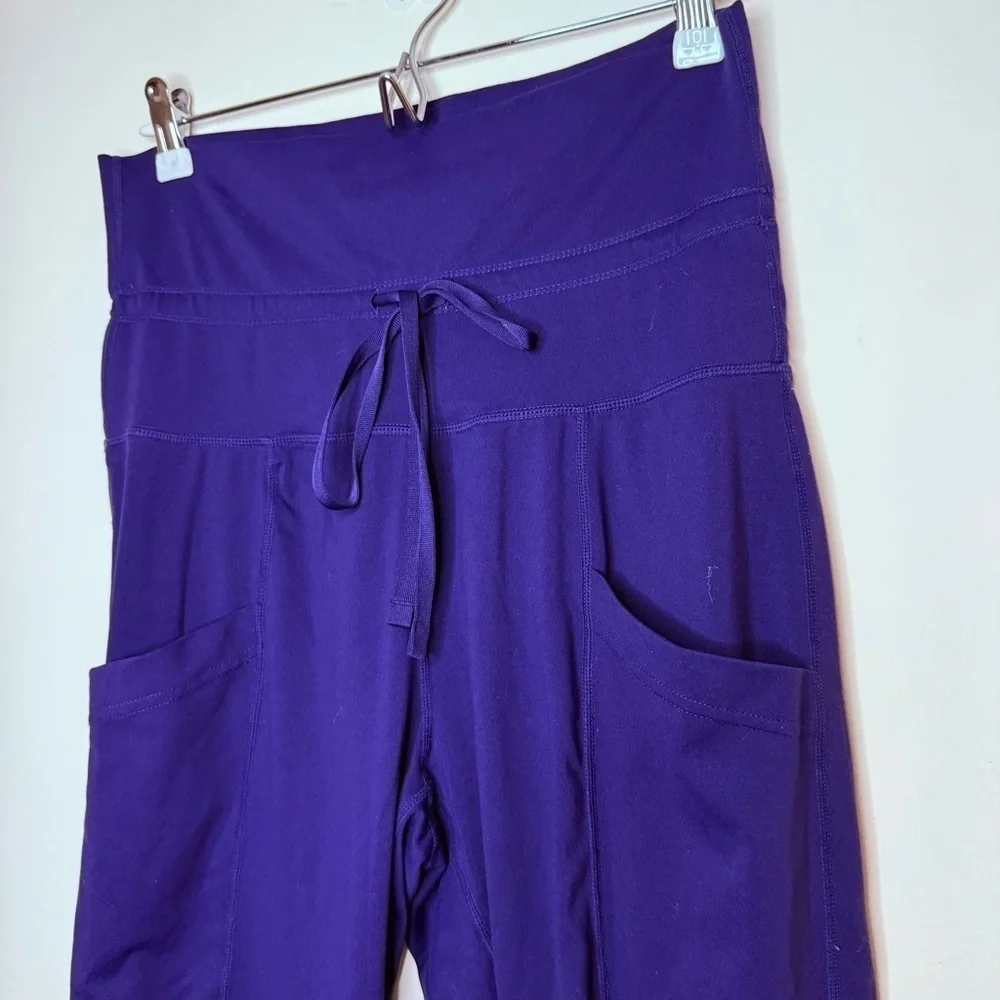 FABLETICS Maj Powerform Periwinkle Blue Fold Down Waist Atheleisure Jogger